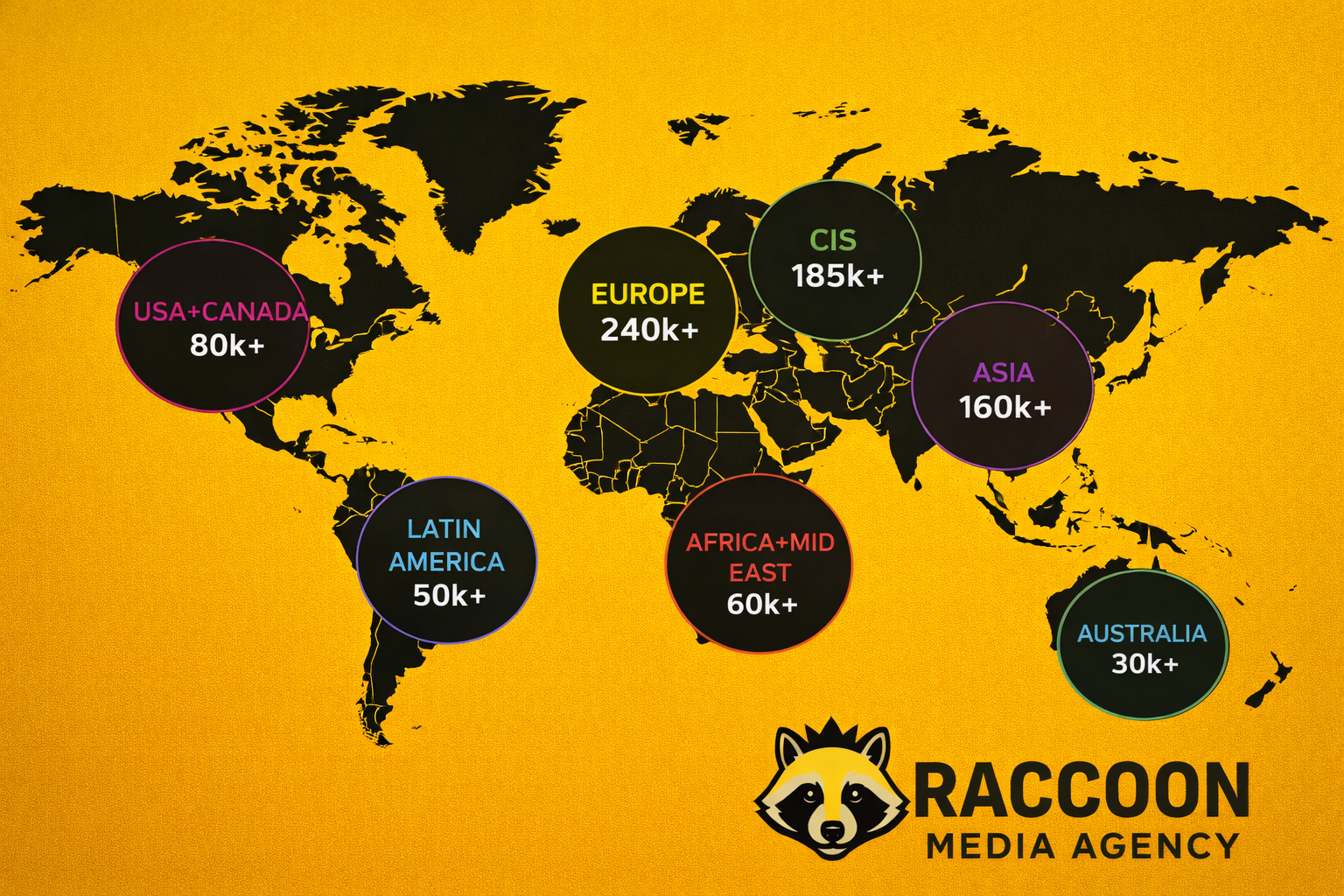 Raccoon Media Agency Global Coverage